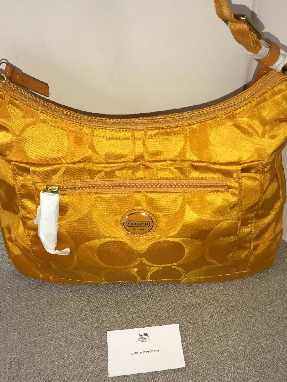 NWT Coach Signature Getaway Crossbody Orange Spice F77369 - Picture 14 of 15